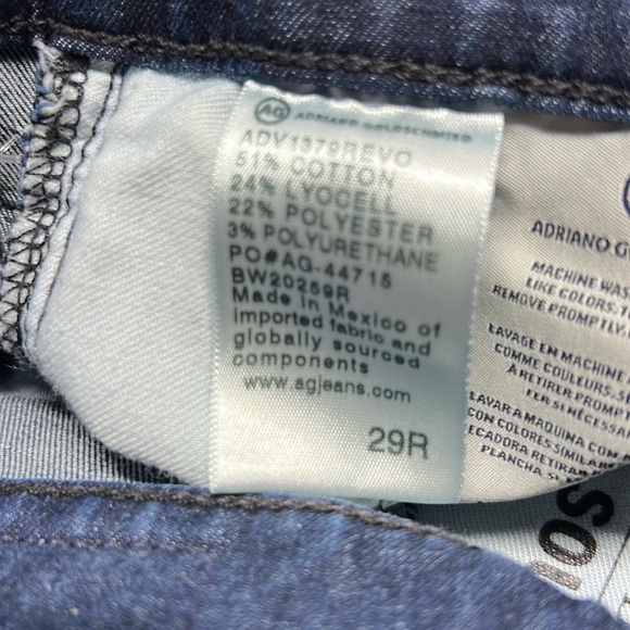 Ag The Farrah High Rise Skinny Jeans in Dark Wash Size 29 - Picture 11 of 11